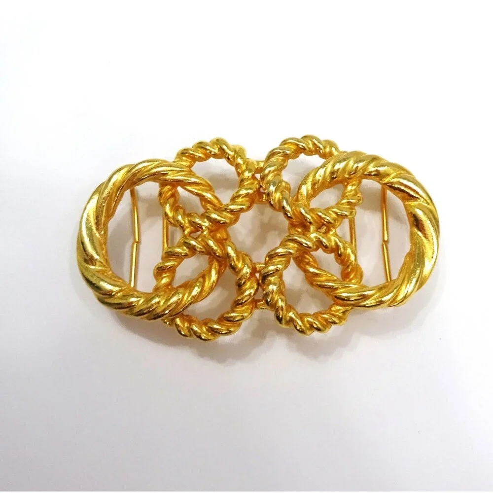 Gay Boyer Gold Tone Belt Buckle